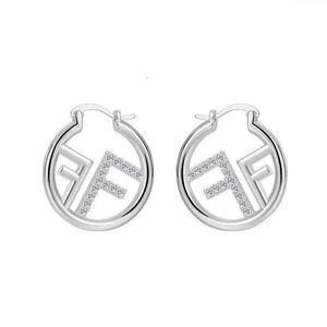 Diamond Hoop Earrings M1447